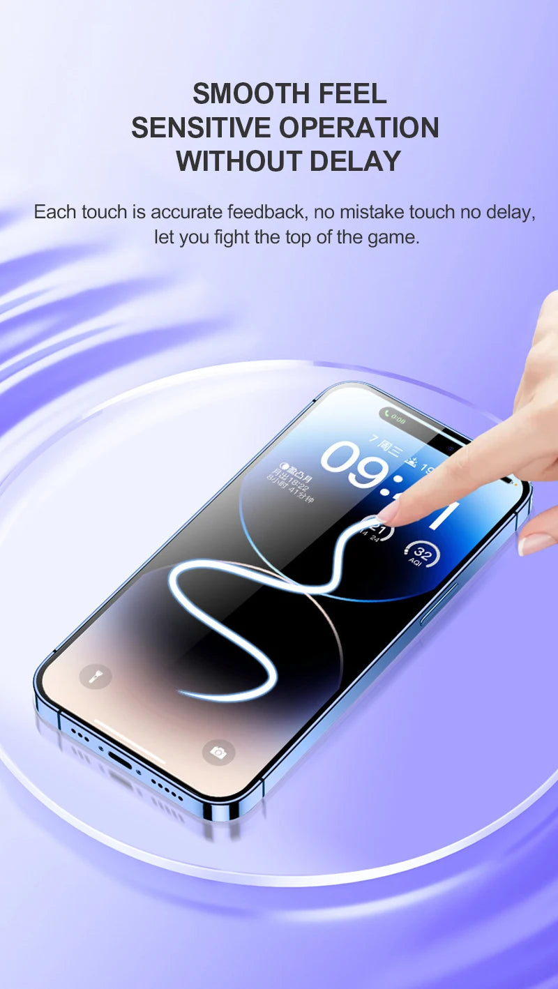 3-Pack Premium Tempered Glass Screen Protectors for iPhone 14, 13, 15, 11, 16 Pro Max & More - Top-Rated, User-Friendly