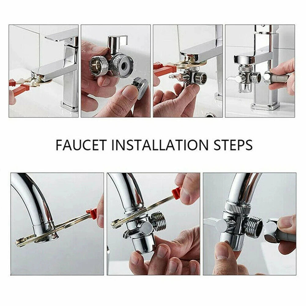 Shower Faucet Set with Handheld Sprayer & Sink Booster-World Bazaar Life