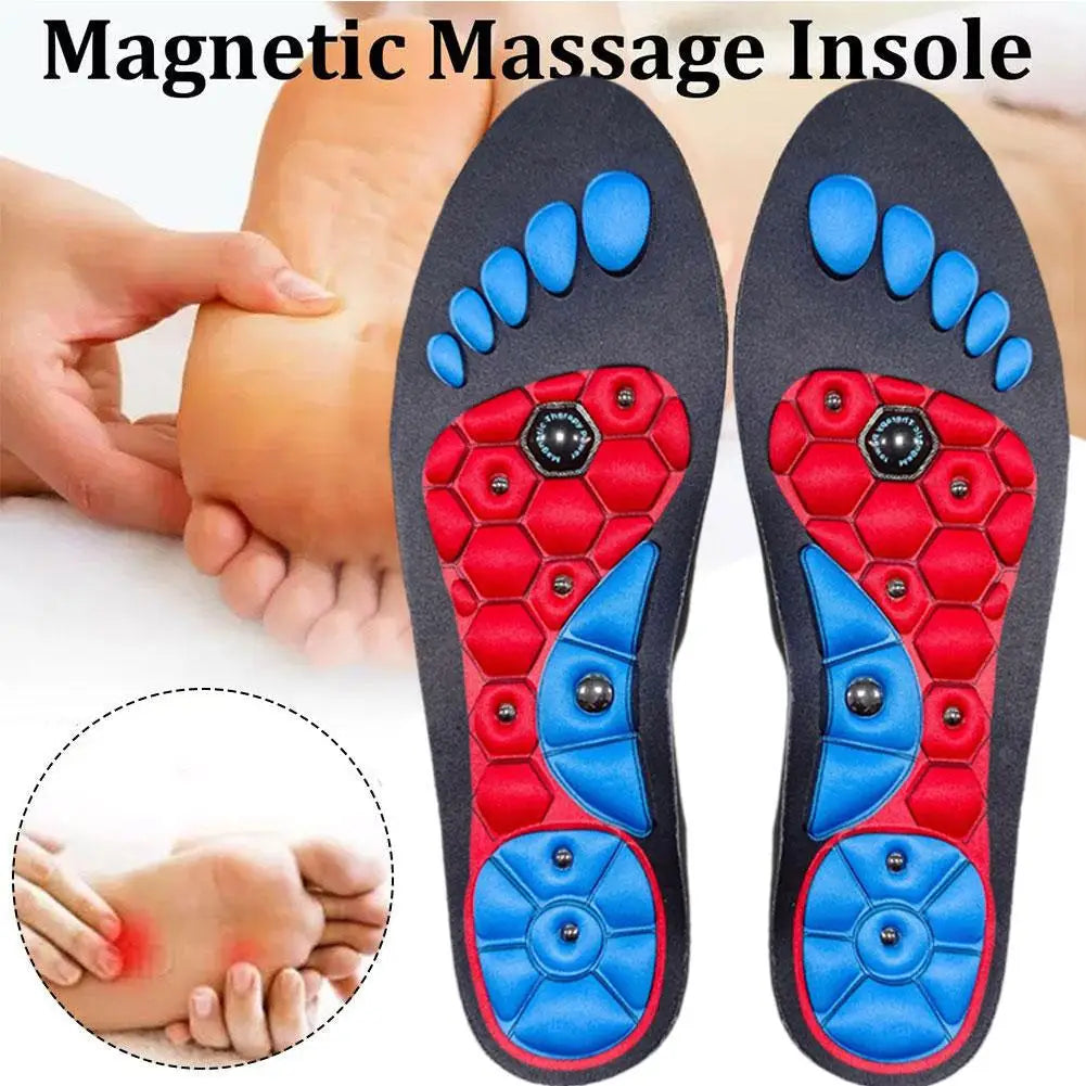 1 Pair High-end Acupressure Foot Insoles for Men Women Orthopedic Gel Magnetic Shoe Inserts Magnet Technology Support Insole - World Bazaar Life