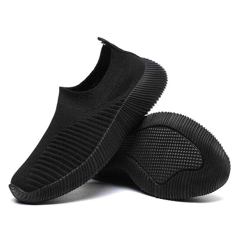 Kadın Vulkanize Ayakkabılar Yüksek Kaliteli Kadın Spor Ayakkabıları Slip On Flats Ayakkabılar Kadın Loafer'lar Büyük Beden 43 Yürüyüş Düz