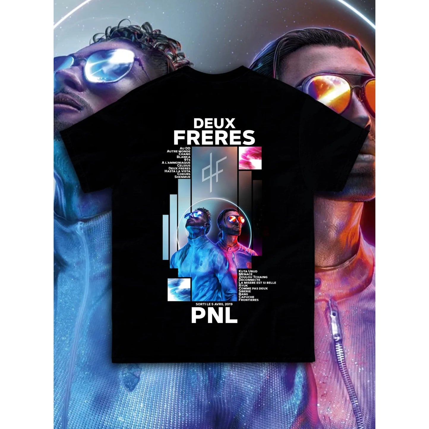 Le Monde Chico T Shirt PNL Album French Rapper Graphic Print T-shirt Men Women Hip Hop Fashion Short Sleeve Tee Shirt Streetwear-World Bazaar Life