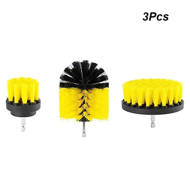 UNTIOR Electric Drill Brush Kit Power Scrubber Brush Attachments Set Scrub Wash Brushes Tools for Car Floor Tires Toilet Cleanin-World Bazaar Life