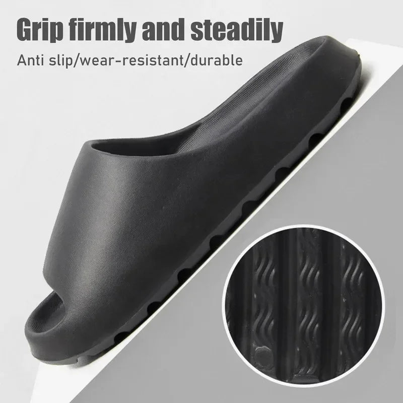 Men's Slippers EVA Soft Thick Soled Summer Fashion Slippers & Women's Yeezys Slides Beach Sandals