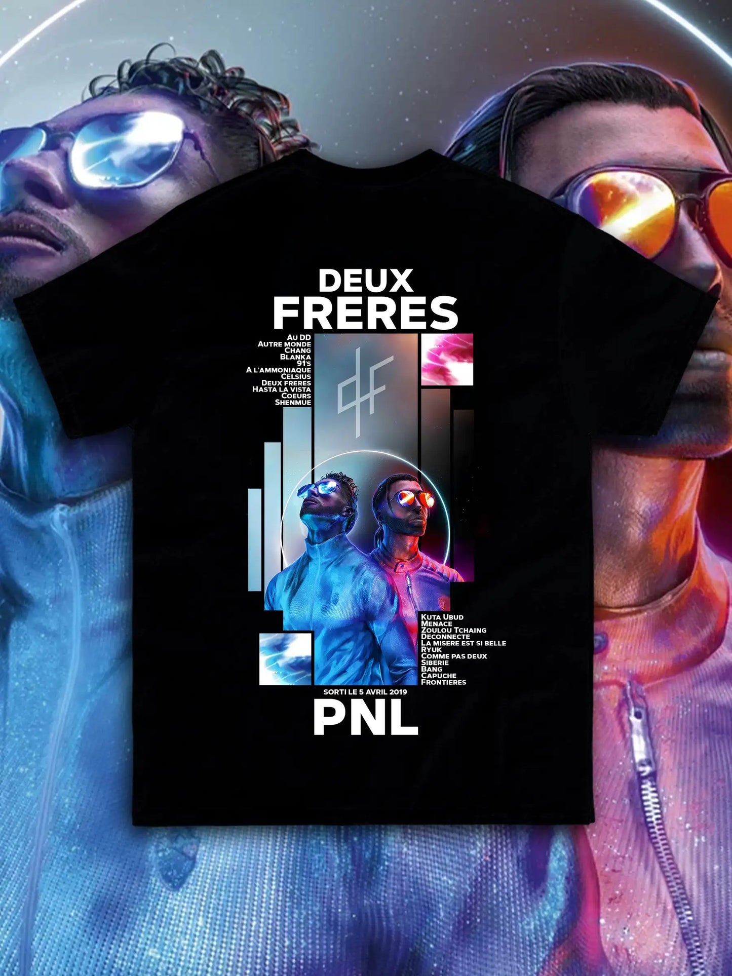 Le Monde Chico T Shirt PNL Album French Rapper Graphic Print T-shirt Men Women Hip Hop Fashion Short Sleeve Tee Shirt Streetwear-World Bazaar Life