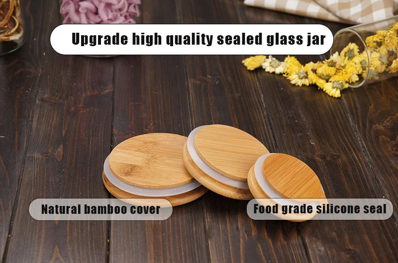 Glass Cereal Storage Jars – Sealed Kitchen Food Containers-World Bazaar Life