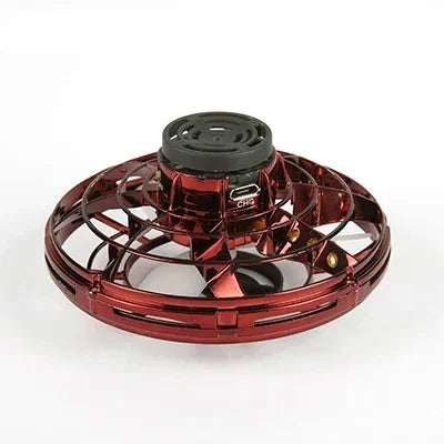 Mini Drone LED UFO Fingertip flying machine induction gyroscope Decompression adult children's toys