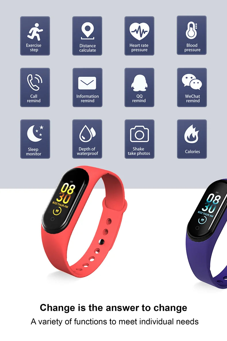 SmartFit Pro Wasserdichte Smartwatch – Blutdruck- und Herzfrequenzmesser