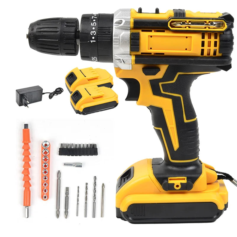 20V Electric Power Drill Kit for Home Repair & Maintenance Tools - World Bazaar Life