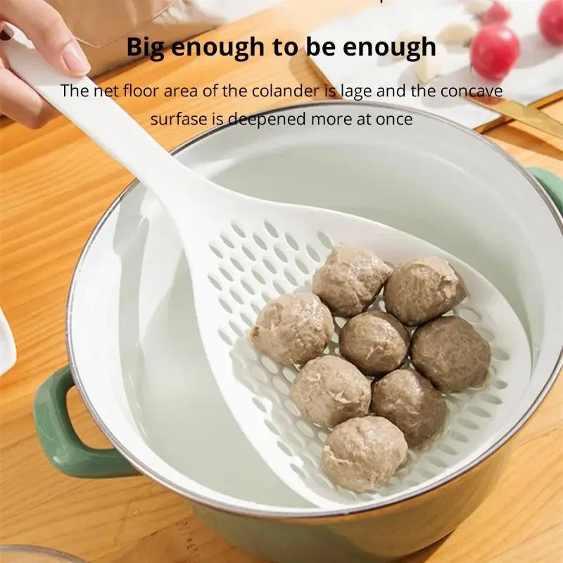 Heat-Resistant Dumpling Strainer Spoon.