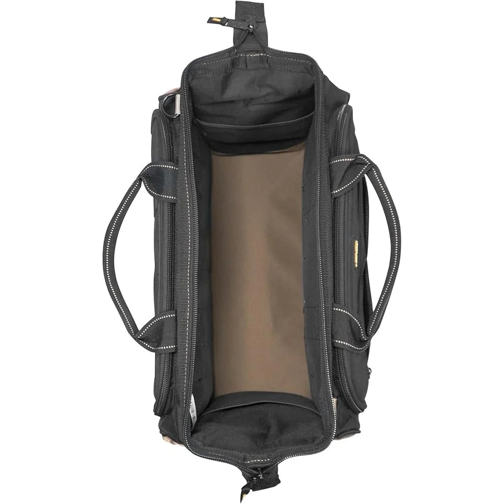 Heavy Duty Tool Bag with 50 Pockets for Organized Storage.