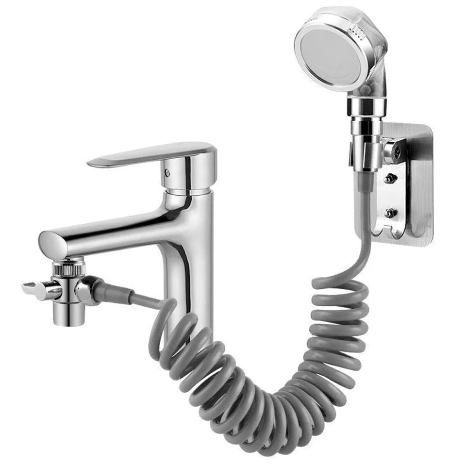 Shower Faucet Set with Handheld Sprayer & Sink Booster-World Bazaar Life