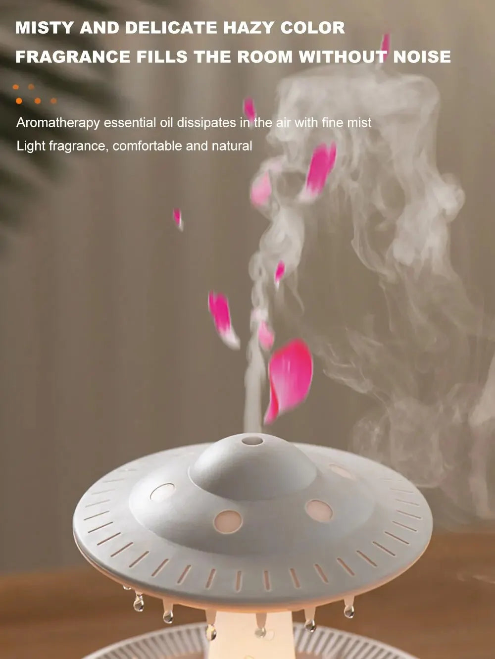 Aierwill Ultrasonic Oil Diffuser & Humidifier with Remote Control.