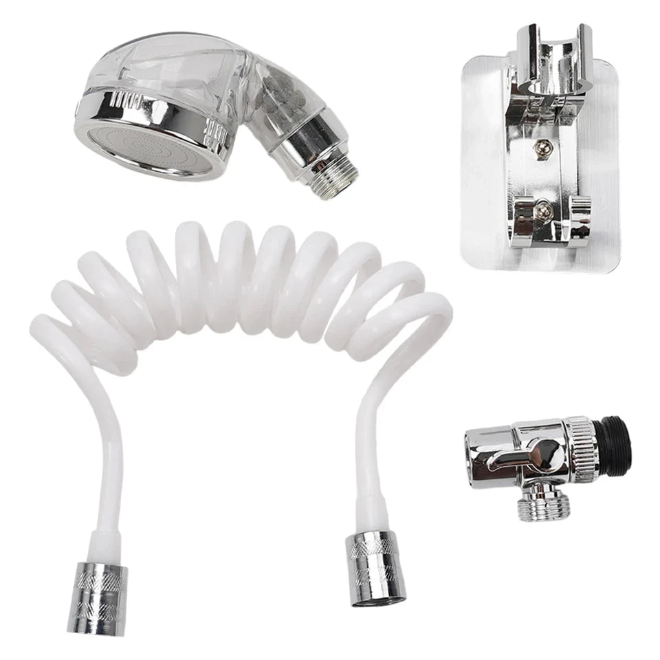 Shower Faucet Set with Handheld Sprayer & Sink Booster-World Bazaar Life