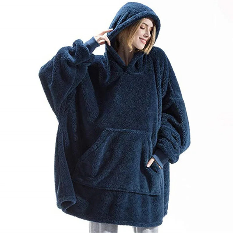 Women's Velvet Hoodie Pajamas with Pockets-World Bazaar Life