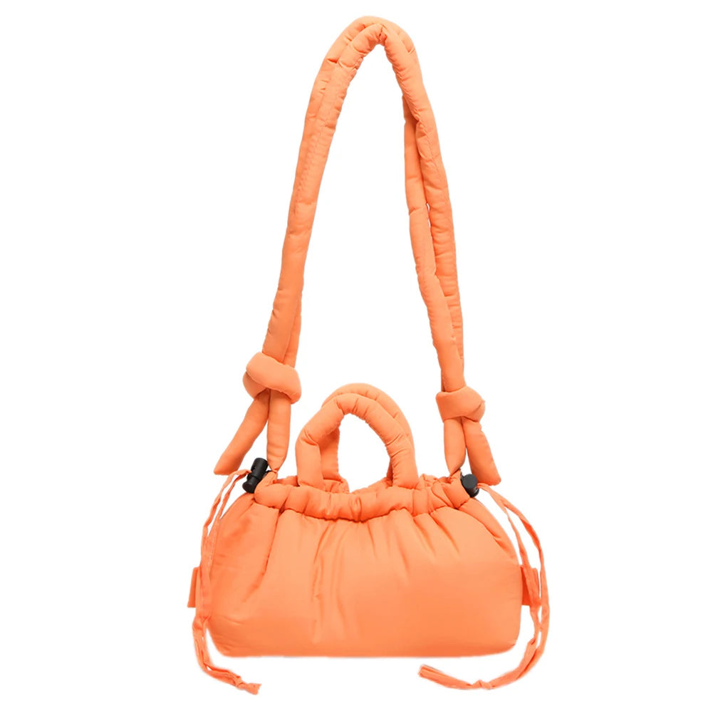 Puffer Tote Bag for Women Lightweight Down Cotton Padded Crossbody Bag Large Capacity Handbag Puffy Purse for Shopping Travel ?-World Bazaar Life