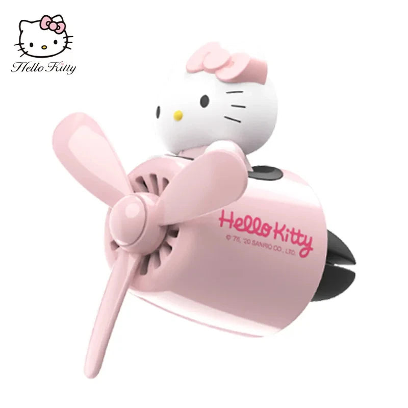 Sanrio Accesiories Hello Kitty Car Small Plane Fragrance Car Decoration Accessories Kawaii Outlet Air Freshener New Hot Sale-World Bazaar Life