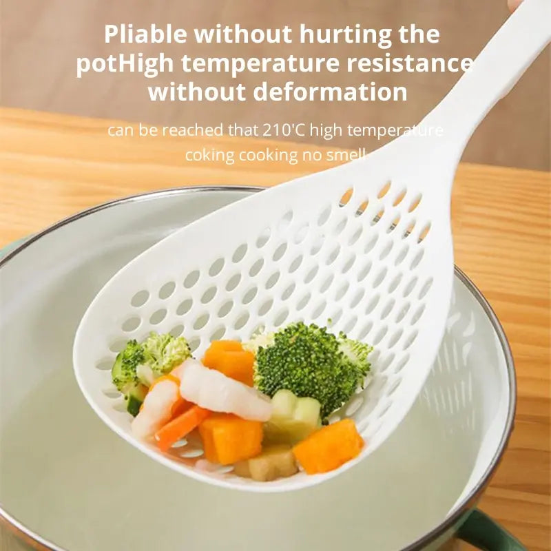 Heat-Resistant Dumpling Strainer Spoon.
