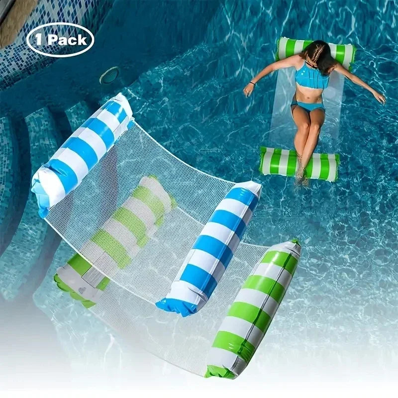 Inflatable Float Hammock for Adults - Perfect Poolside Lounging & Water Sports Accessory-World Bazaar Life