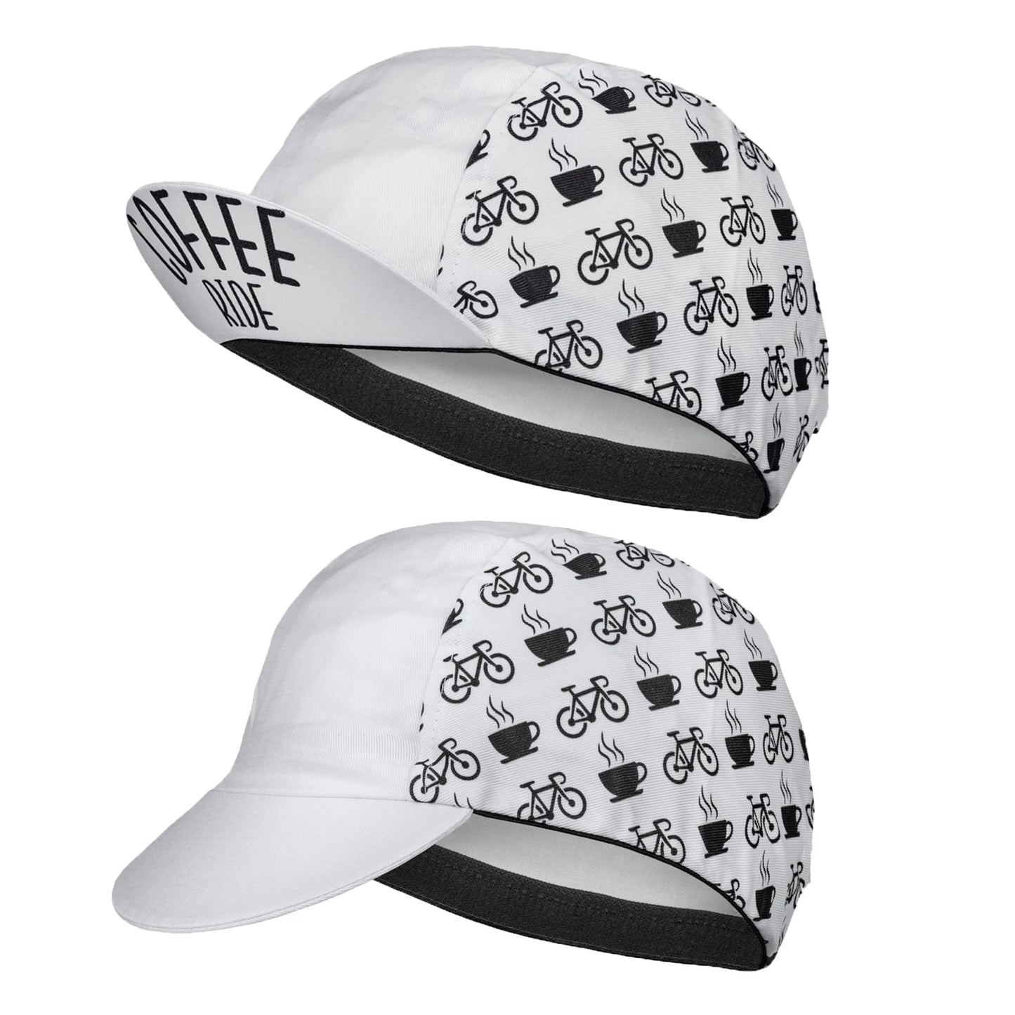 SweetMatt Classic Retro Beer Coffee Ice Cream Cartoon Polyester Cycling Caps Bicycle Quick Dry Sports Hats Summer Bike Balaclava