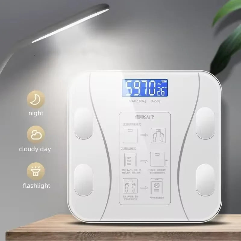High-precision weight scale for weight loss can be connected to mobile phone intelligent and accurate Bluetooth body fat scale