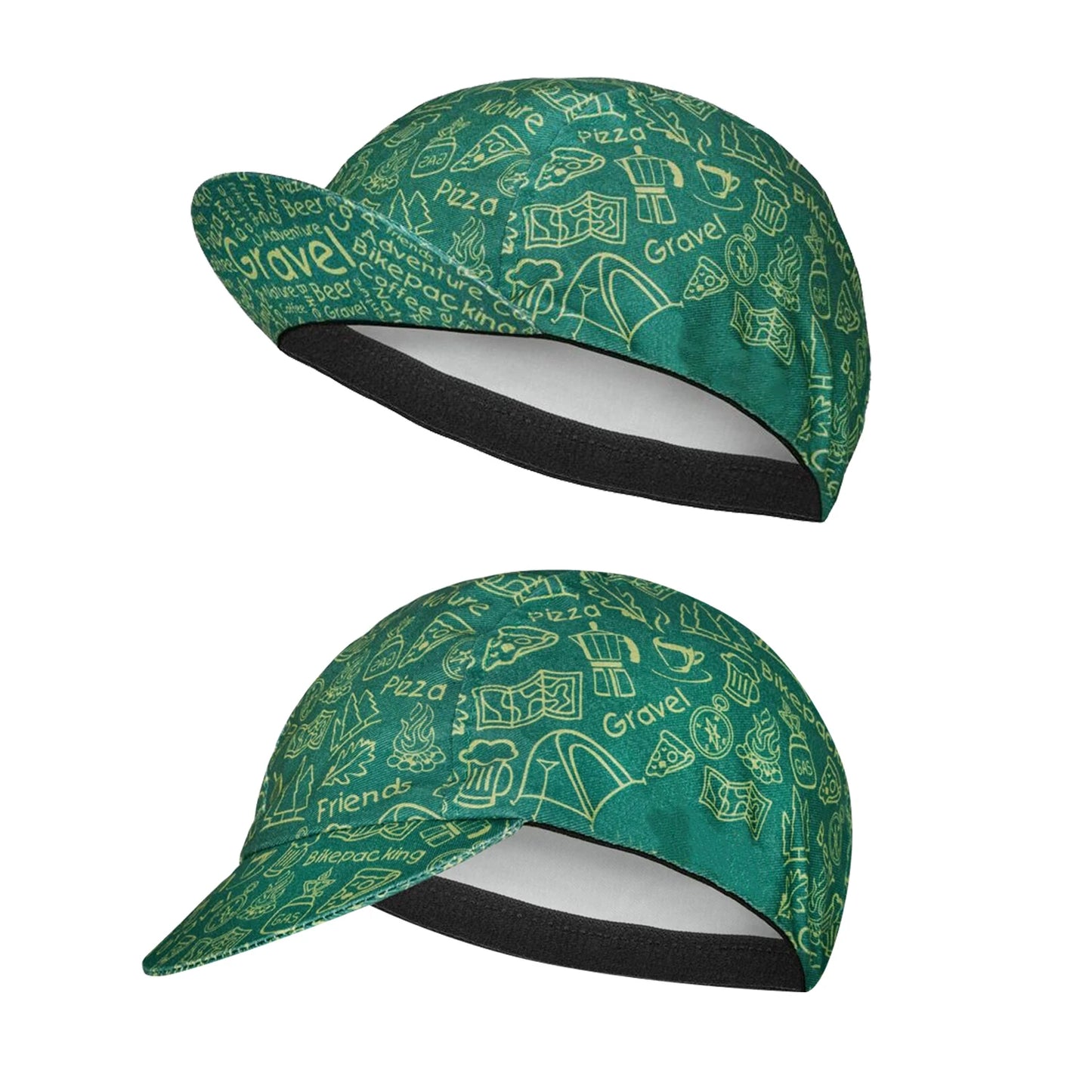 SweetMatt Classic Retro Beer Coffee Ice Cream Cartoon Polyester Cycling Caps Bicycle Quick Dry Sports Hats Summer Bike Balaclava