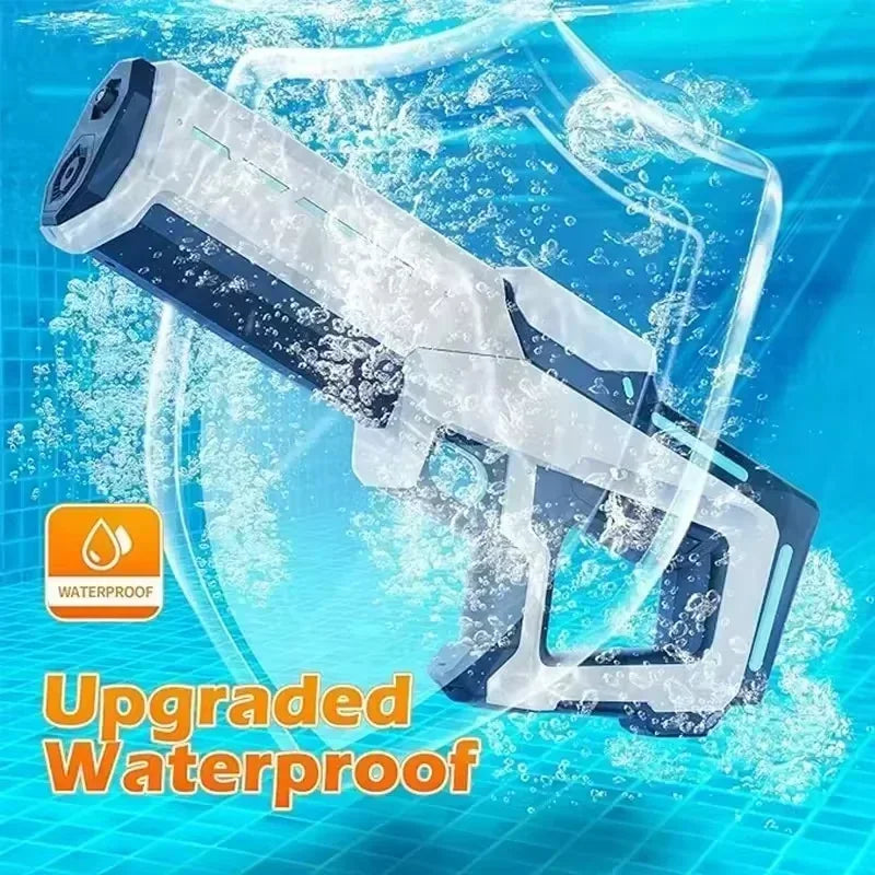 Pulsierende elektrische Dauerwasserpistole für Kinder, hoher Druck und starke wasserdichte automatische Wasseraufnahme