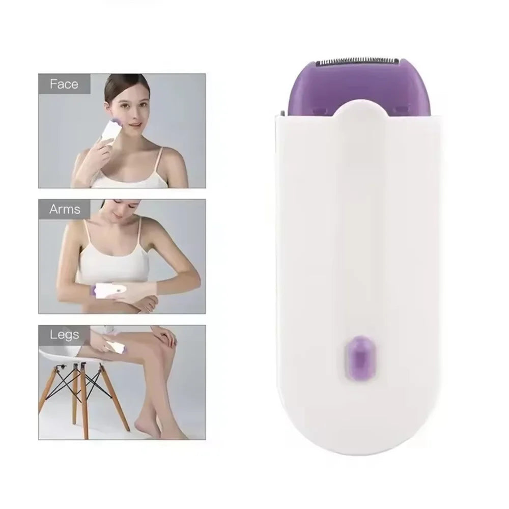Electric Epilator Electric Shaver Razor Mini Rechargeable Removes Painless Hair Removal Facial Epilator for Facial Body ? ?-World Bazaar Life