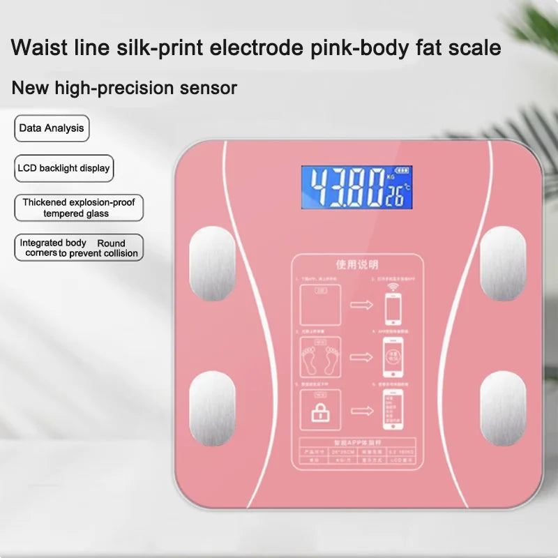 Body fat scale for weight loss special intelligent precision weight scale for girls' small electronic body fat scale