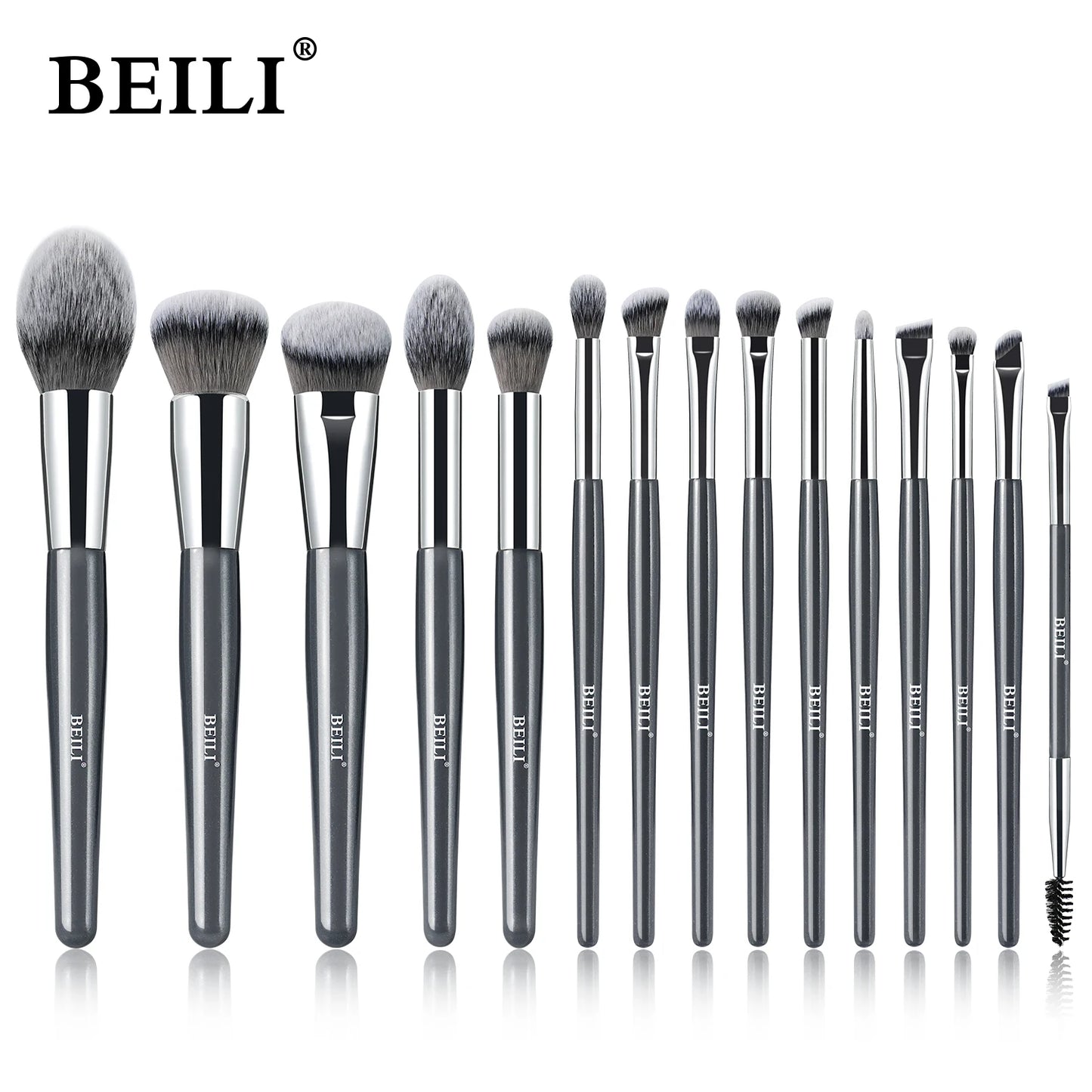 BEILI 9/15/30Pcs Pro Makeup Brushes Suitable for Foundation Powder Concealer Eyeshadow Eyebrow Eyelashes Eyeliner Brush Set-World Bazaar Life