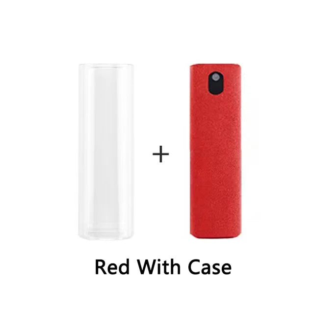 2 In 1 Screen Cleaner Spray Computer Mobile Phone Screen Dust Remover Tool Microfiber Cloth For iPhone iPad Cleaning Wipes