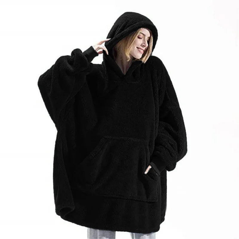 Women's Velvet Hoodie Pajamas with Pockets-World Bazaar Life