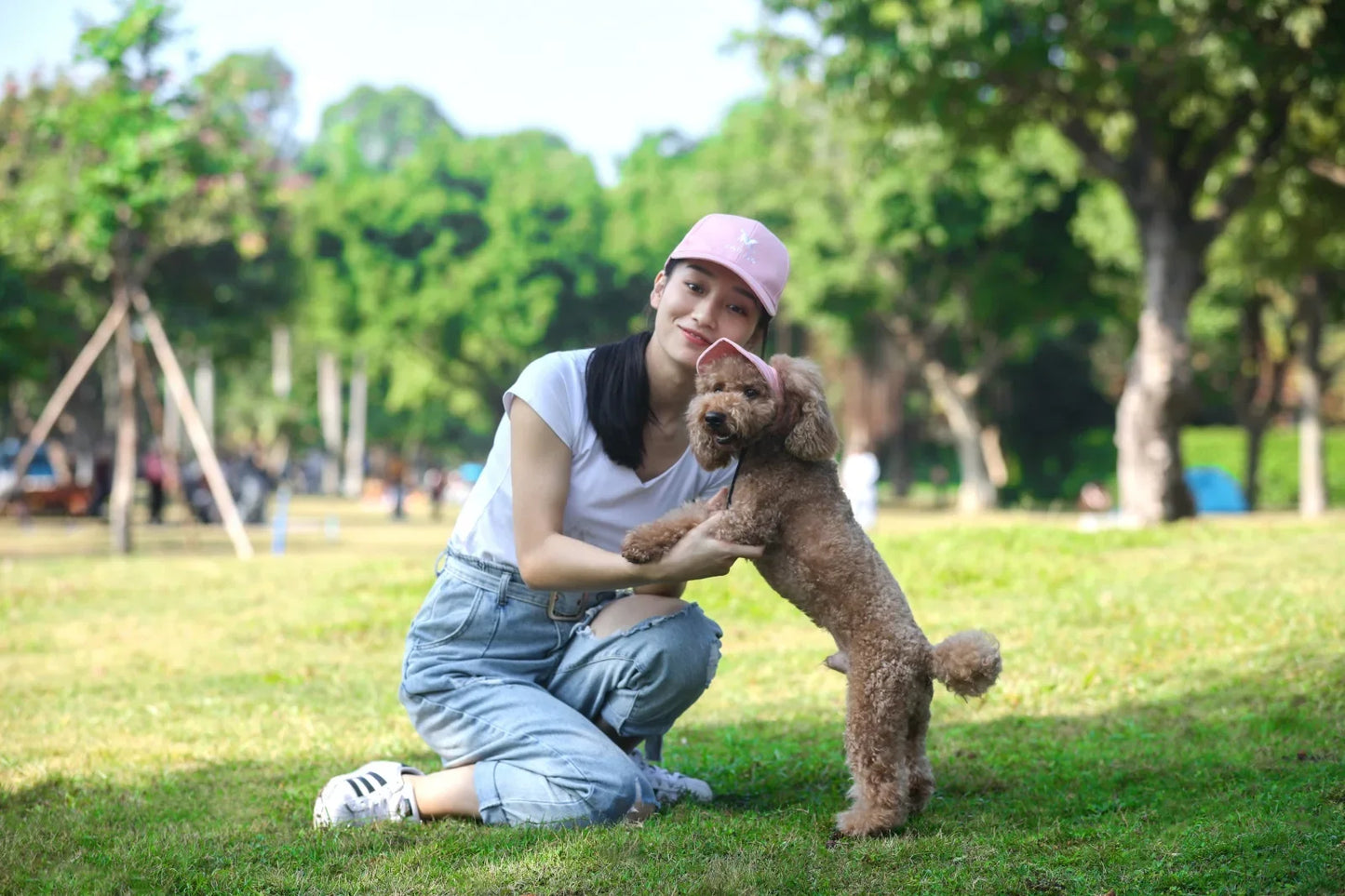 Adjustable Pet Dog Baseball Cap with Ear Holes for Small Medium Dogs Summer Dog Sun Hat Outdoor Hiking Pet Products-World Bazaar Life