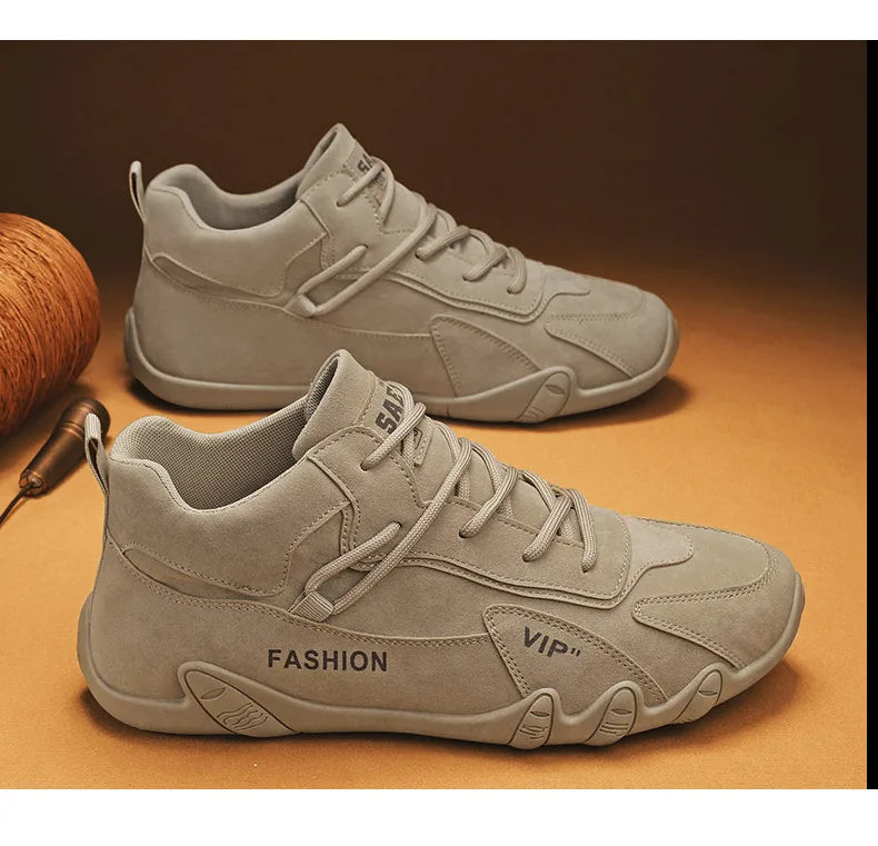 Erkekler için açık hava spor yürüyüş ayakkabıları dört mevsim yeni kaymaz konforlu iş ayakkabıları moda gençlik gündelik trend ayakkabılar erkek spor ayakkabıları