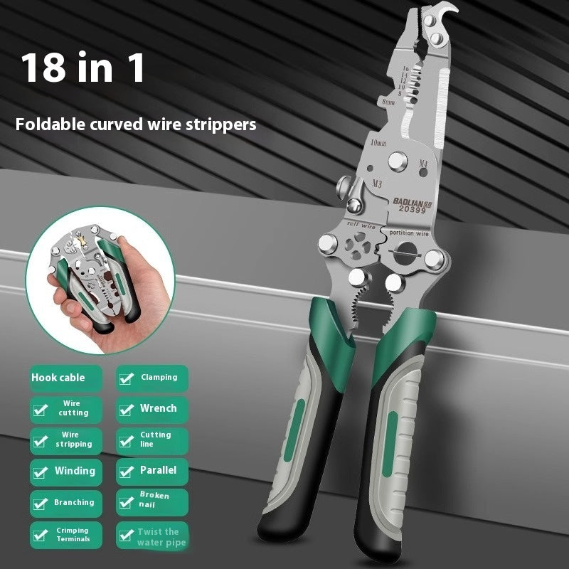 Foldable Wire Stripper Multifunctional Pulley Design.