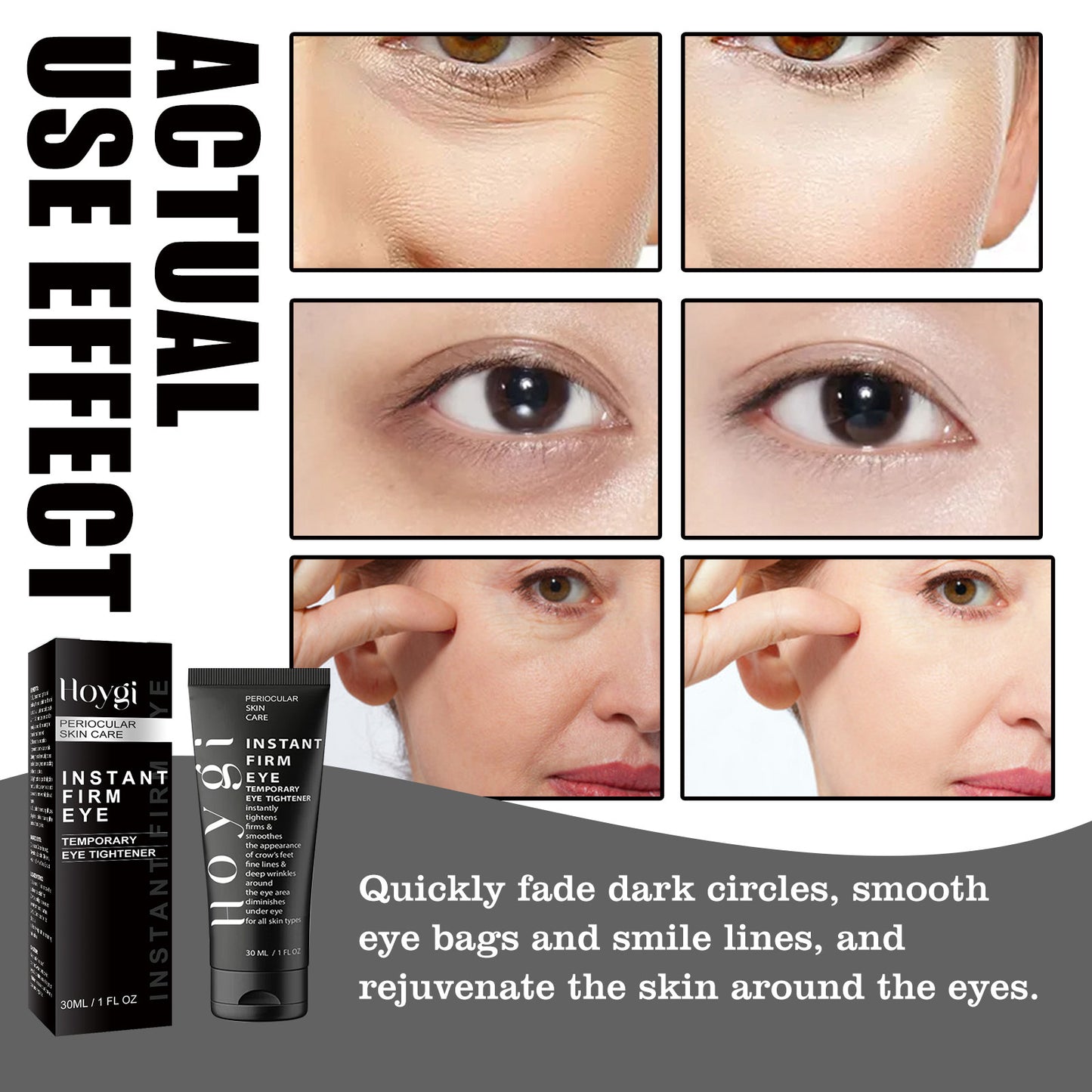Instant Firming Eye Cream with Hyaluronic Acid, Collagen & Vitamin E