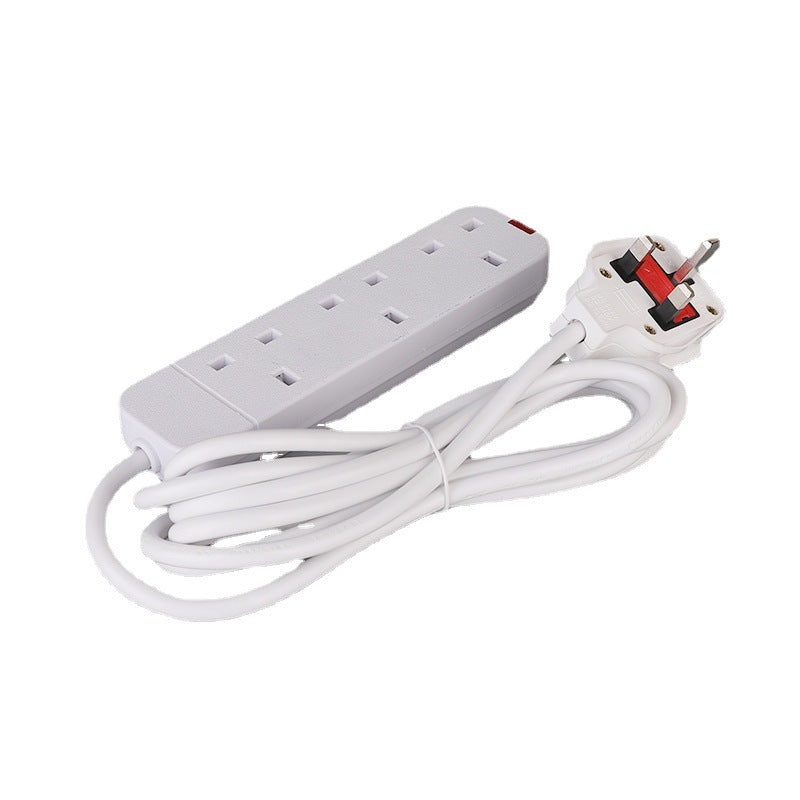 Power Strip With Extension Cable 13A British Standard