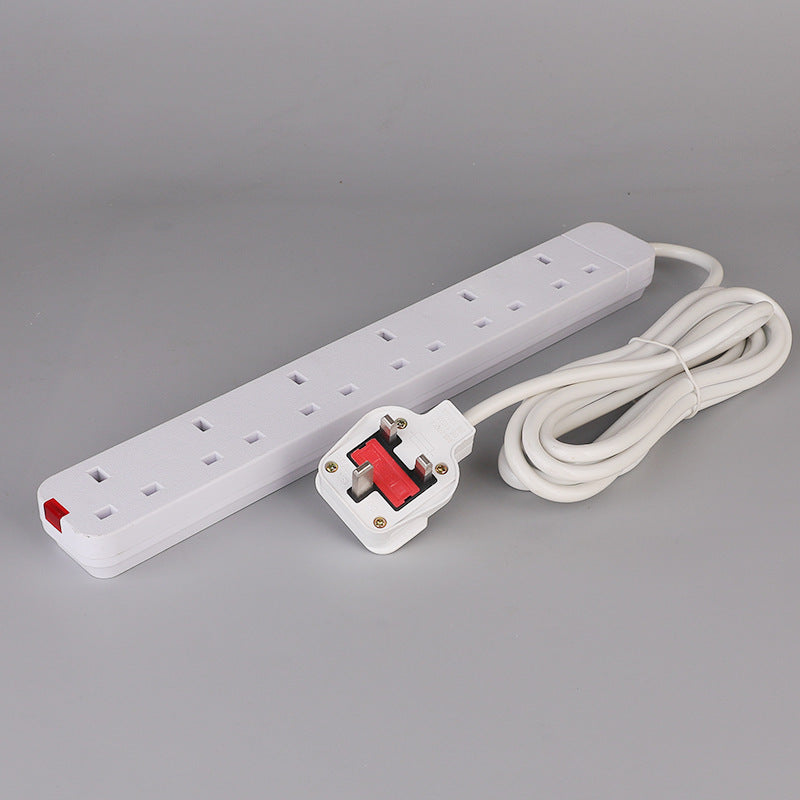 Power Strip With Extension Cable 13A British Standard