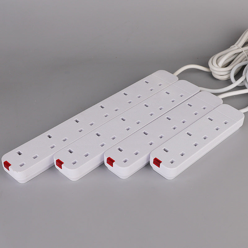 Power Strip With Extension Cable 13A British Standard