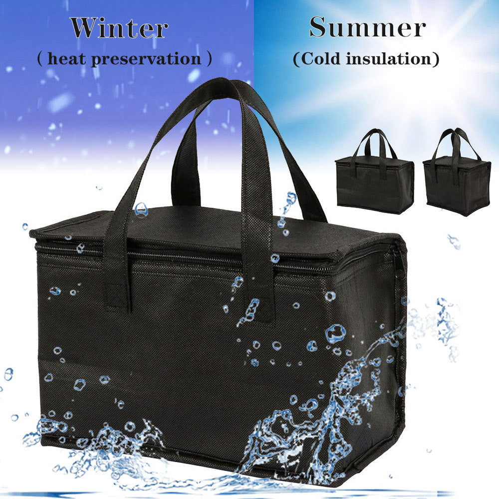 Portable Insulated Lunch & Drink Carrier Bag for Food Delivery