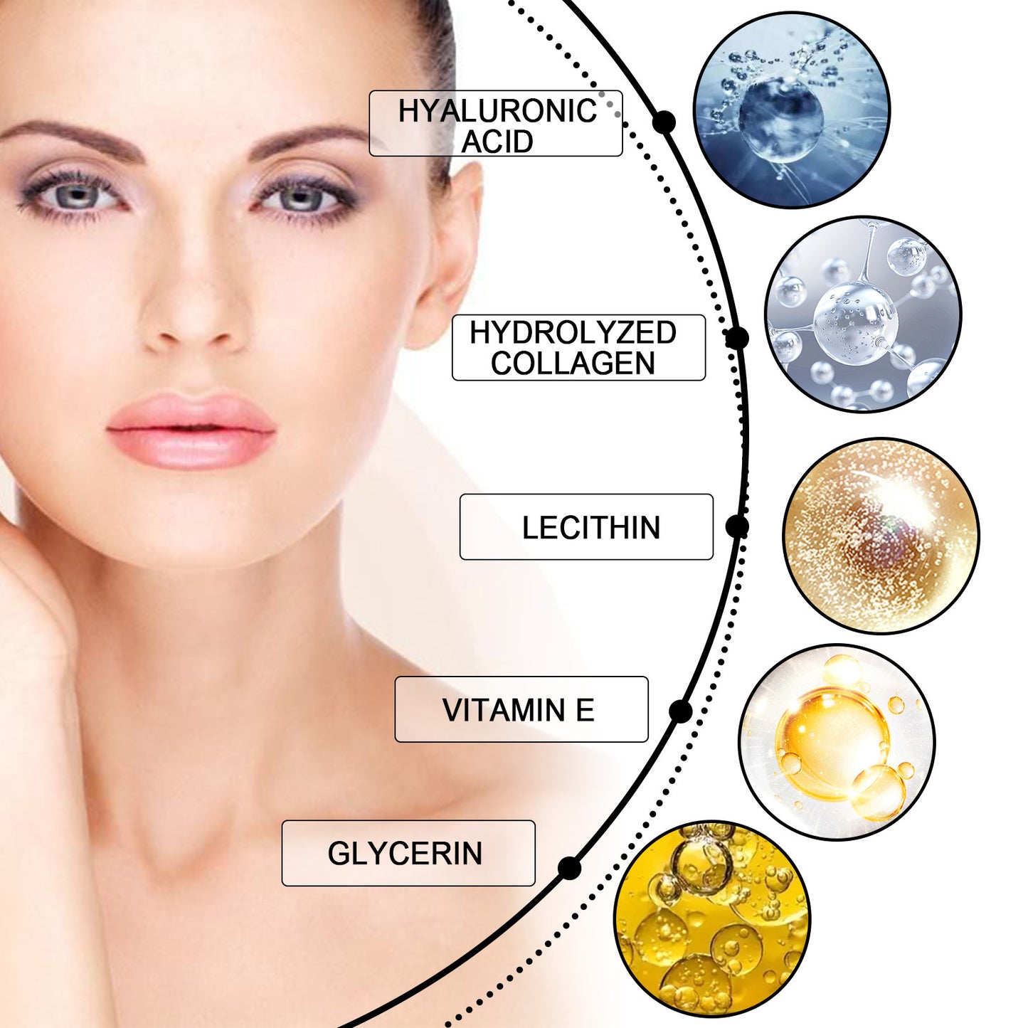 Instant Firming Eye Cream with Hyaluronic Acid, Collagen & Vitamin E