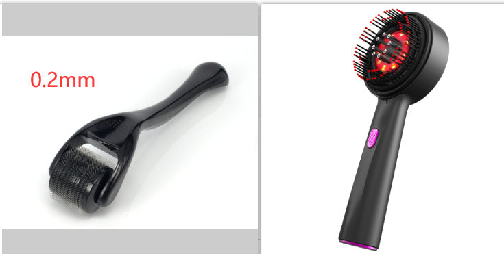 Electric Scalp Massage Comb with Red Light & Anti-Slip Grip
