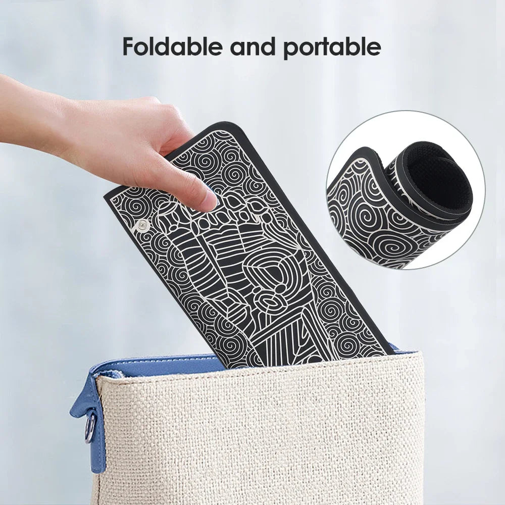 Electric Rechargeable Foot Massage Pad with Soothing Heat Therapy.