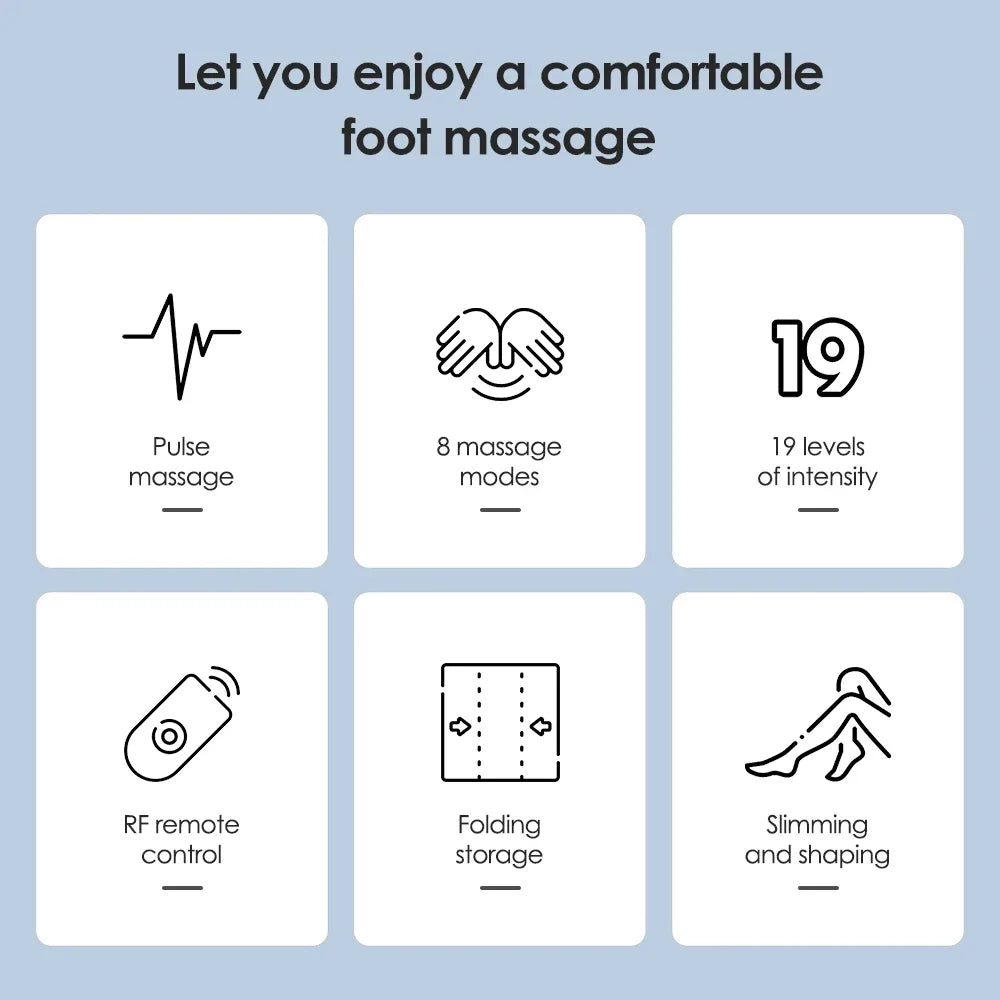Electric Rechargeable Foot Massage Pad with Soothing Heat Therapy.