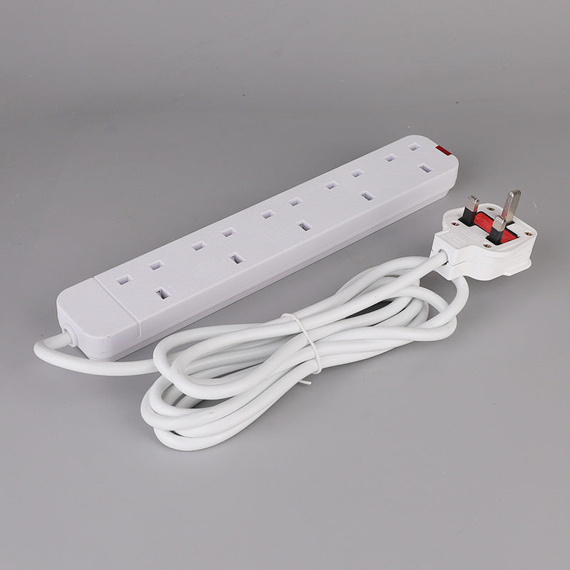 Power Strip With Extension Cable 13A British Standard