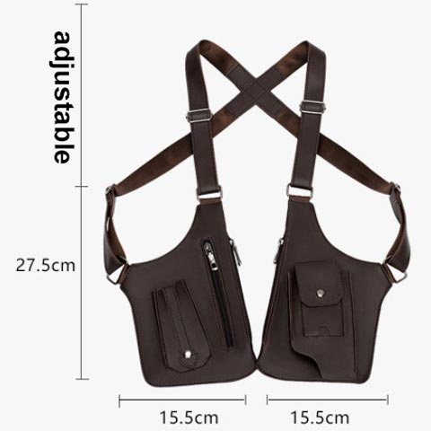 Medieval Leather Holster Bag Viking Cosplay Phone Pouch Men