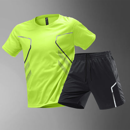 Herren Sport-Lauf-T-Shirt Schnelltrocknendes, atmungsaktives Kurzarm-T-Shirt