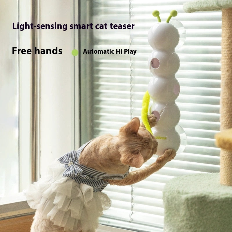 Automatic Teasing Cat Toy with Motion Tail – USB Rechargeable