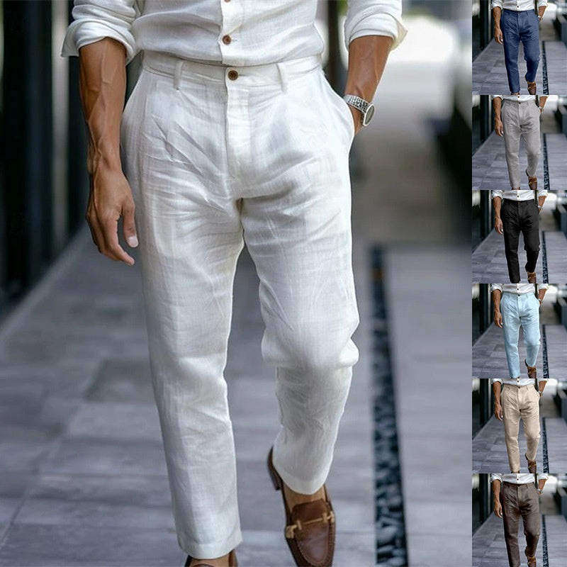 Men's Linen Casual Pants