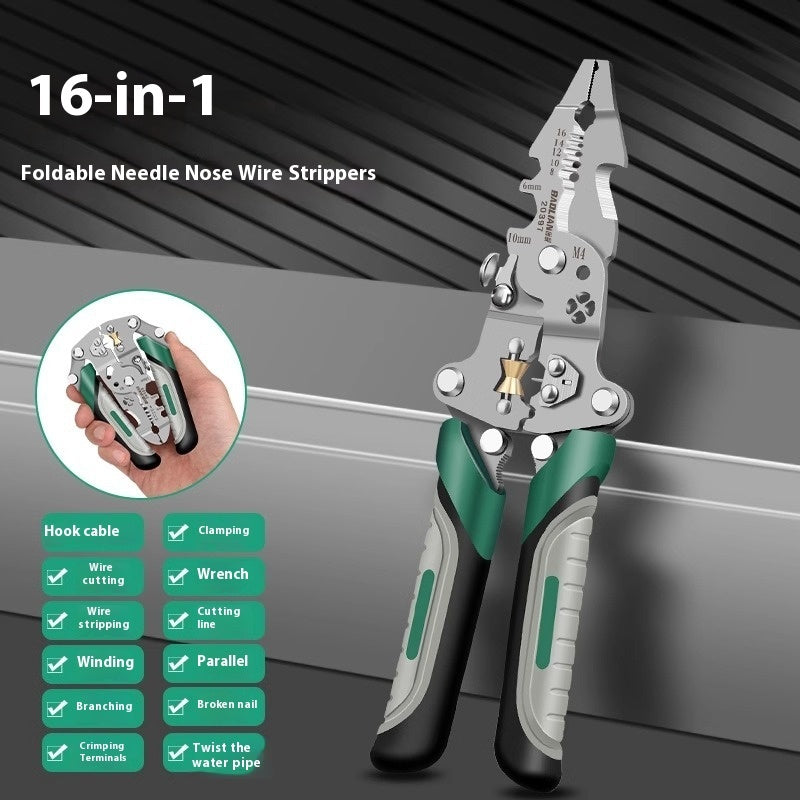 Foldable Wire Stripper Multifunctional Pulley Design.