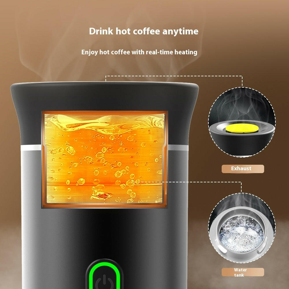 Electric Grinder Coffee Travel Handy 3 In1 Espresso Portable Coffee Espresso Maker Machine Cafe Portable Capsule Coffee Machine Kitchen Gadgets - World Bazaar Life